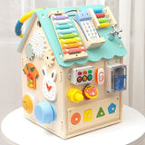 Montessori Wooden Busy House