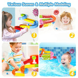 Interactive Bathtub Slide Set Toddler Bath Toys